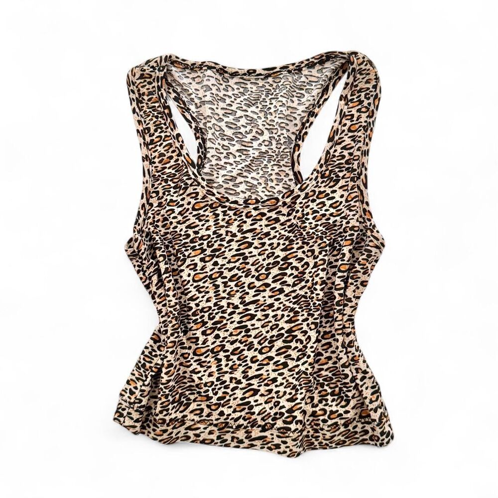Leopard Print Tank Crop Top Size XS
